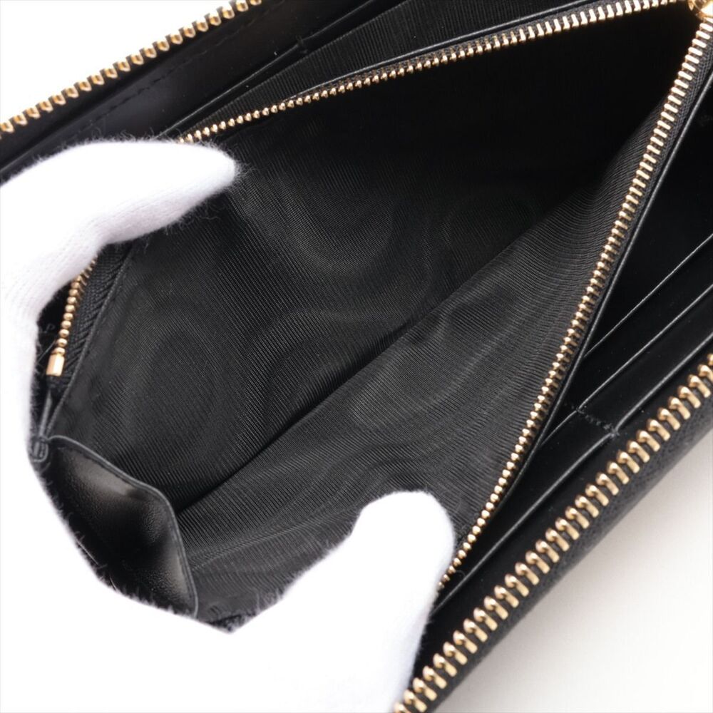 Gucci GG Matelasse Leather Round Zip Wallet Black - Picture 7 of 8